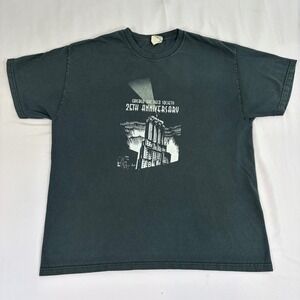 Chicago Art Deco Society Mens XL Black 25th Anniversary Graphic T Shirt